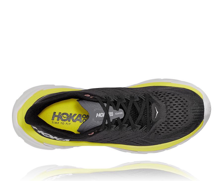 Running Shoes Mens - Hoka One One Clifton Edge - Black - FSZNVAQ-45